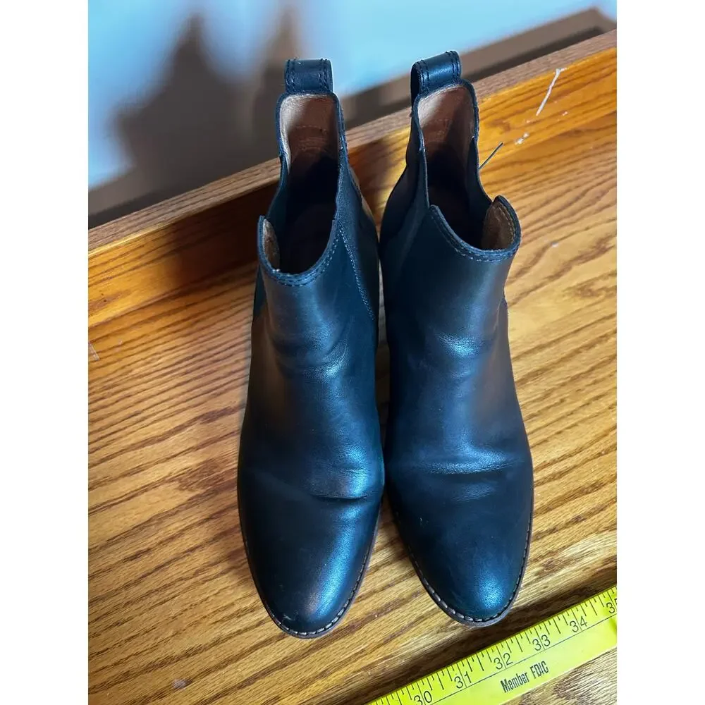 Madewell Size 10 Black Bootie The Regan JB307 Shoe Heel